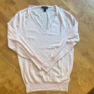 J. Crew Light Pink V-Neck Sweater